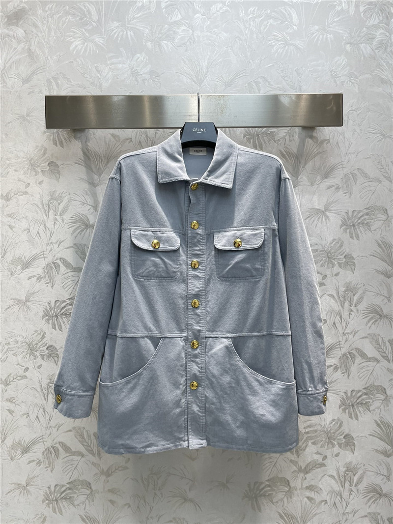 Ce1i*e vintage corduroy shirt jacket