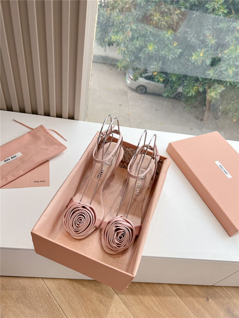 M1um1u rose high heels
