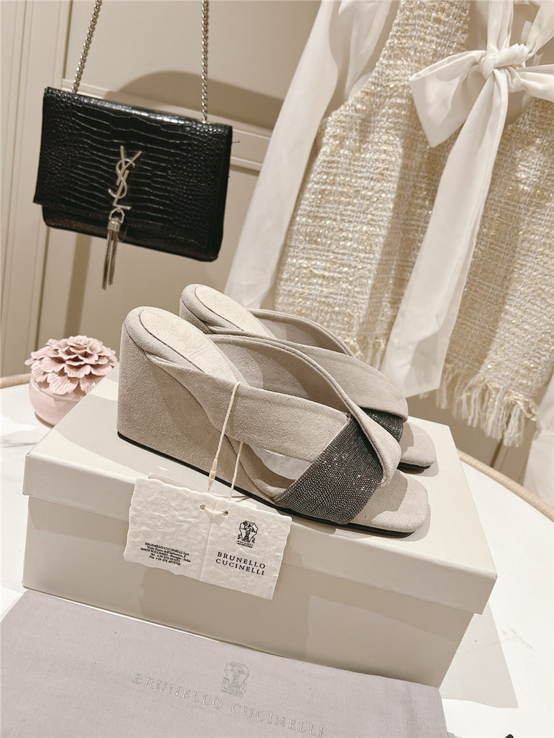 bc steel D1am0nd wedge slippers