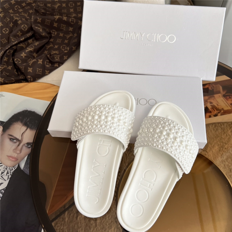 J1m*y Ch00 pearl slippers