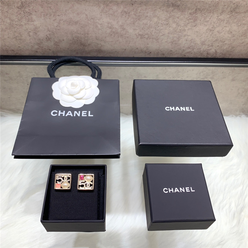 Ch**el square earrings