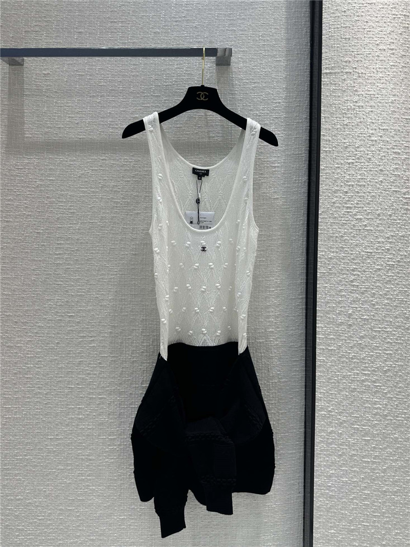 Ch**el drum hollow knitted sundress