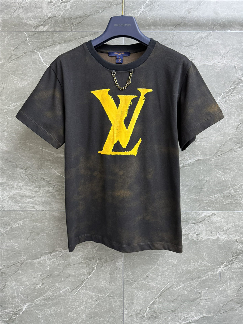 l0vis Vvtt0n lv tie dye printed logo t-shirt