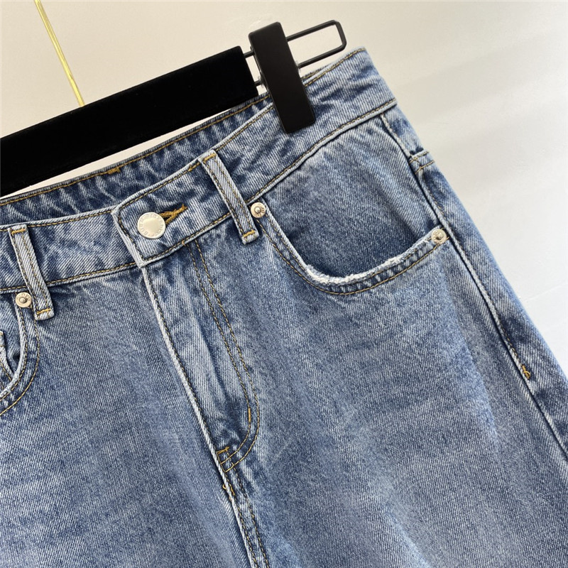 A1exa*der wang early spring new denim trousers