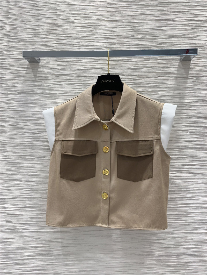 l0vis Vvtt0n lv sleeveless top vest + skirt suit
