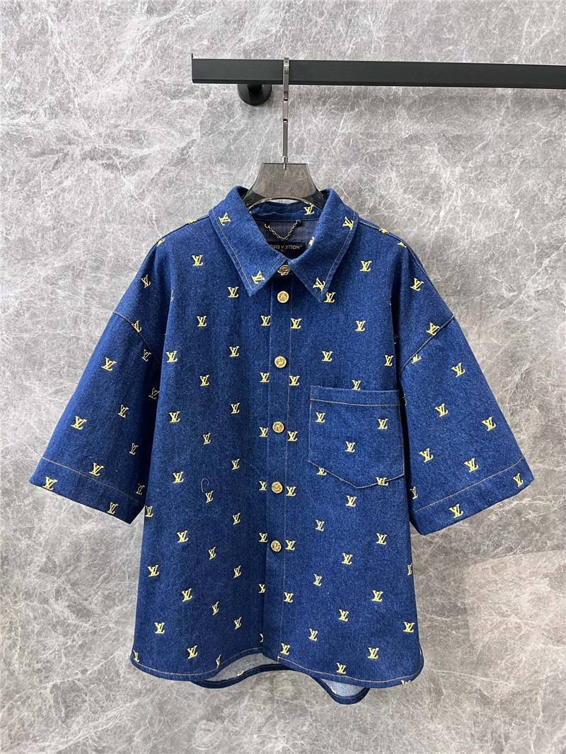 l0vis Vvtt0n lv denim short sleeve shirt