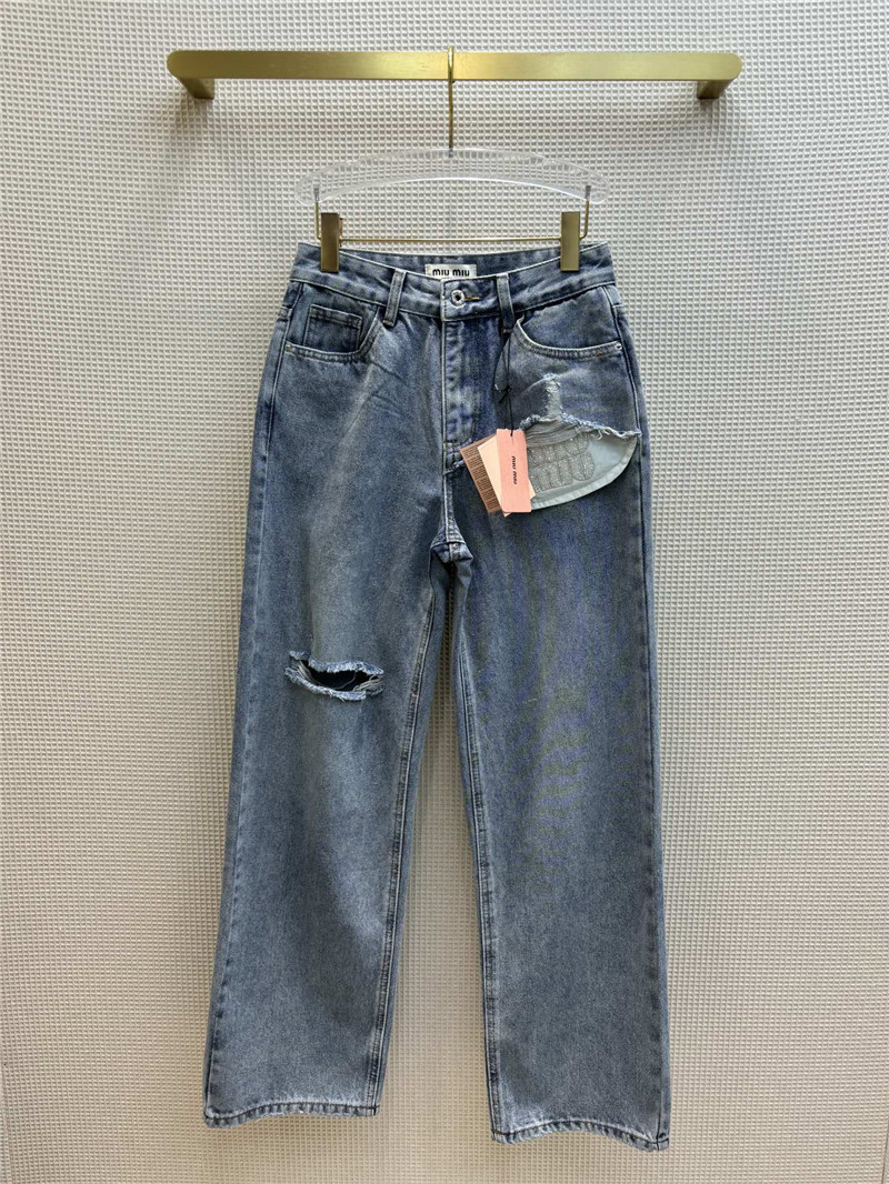M1um1u ripped jeans