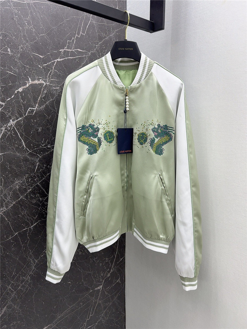 l0vis Vvtt0n lv stand collar flight jacket