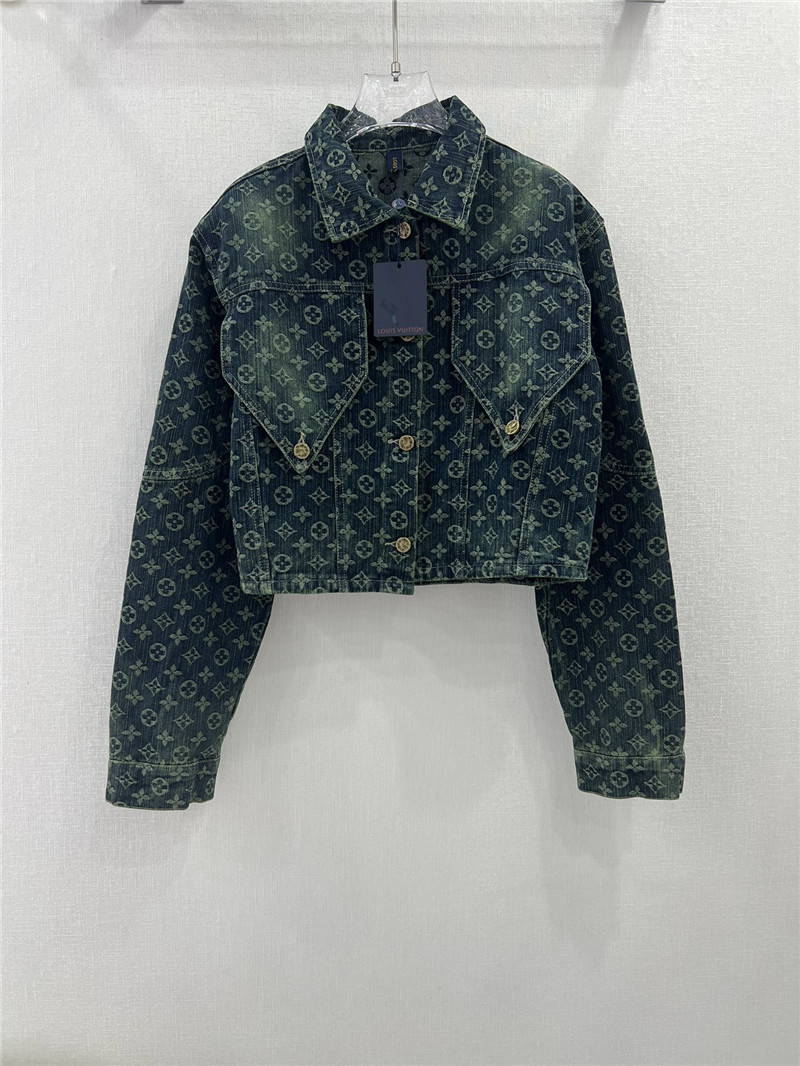 l0vis Vvtt0n lv new jacquard all-over printed denim jacket