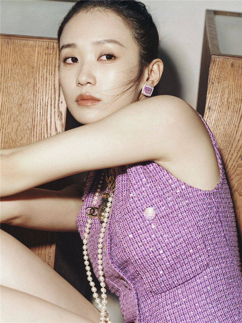 Ch**el acrylic pink earrings