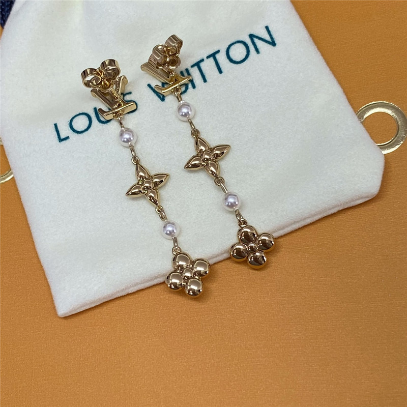l0vis Vvtt0n lv floral earrings