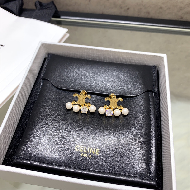 Ce1i*e arc de triomphe beaded earrings