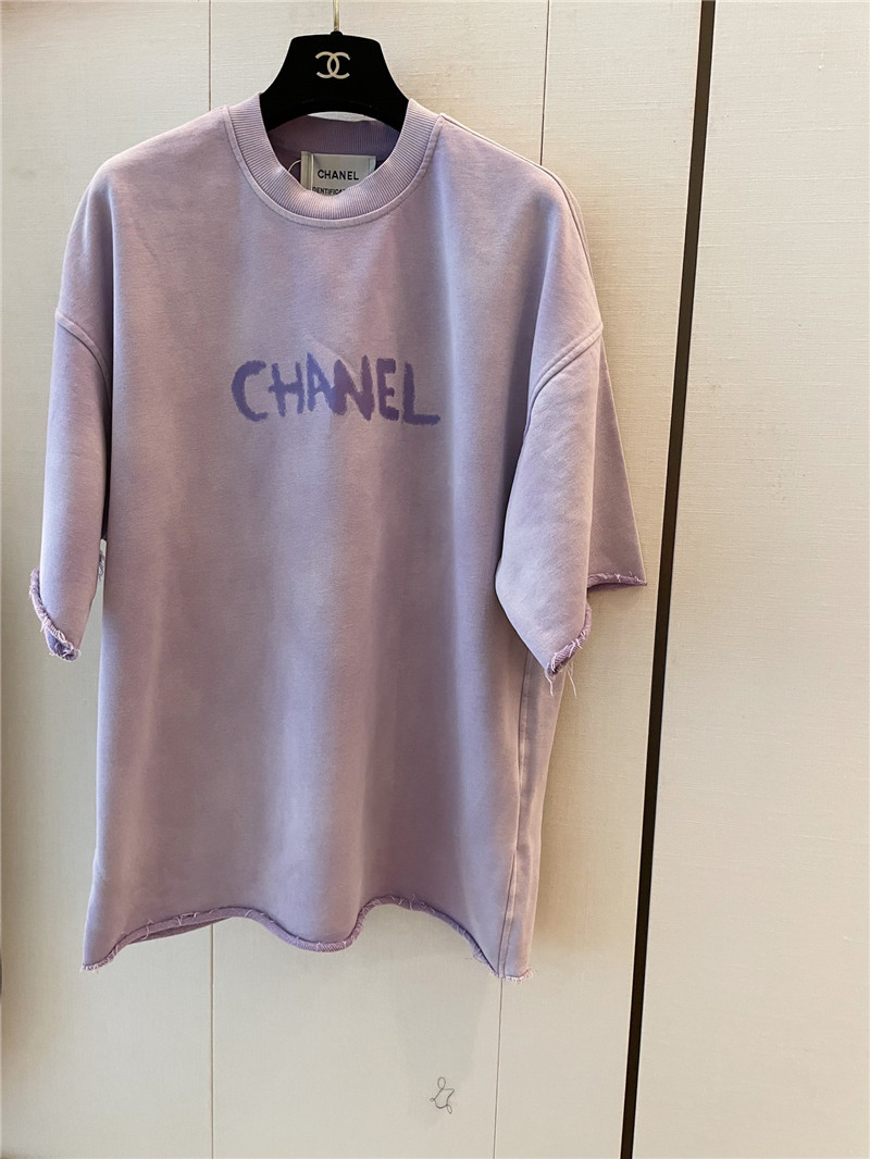 Ch**el new letter logo short sleeve replica designer clothes