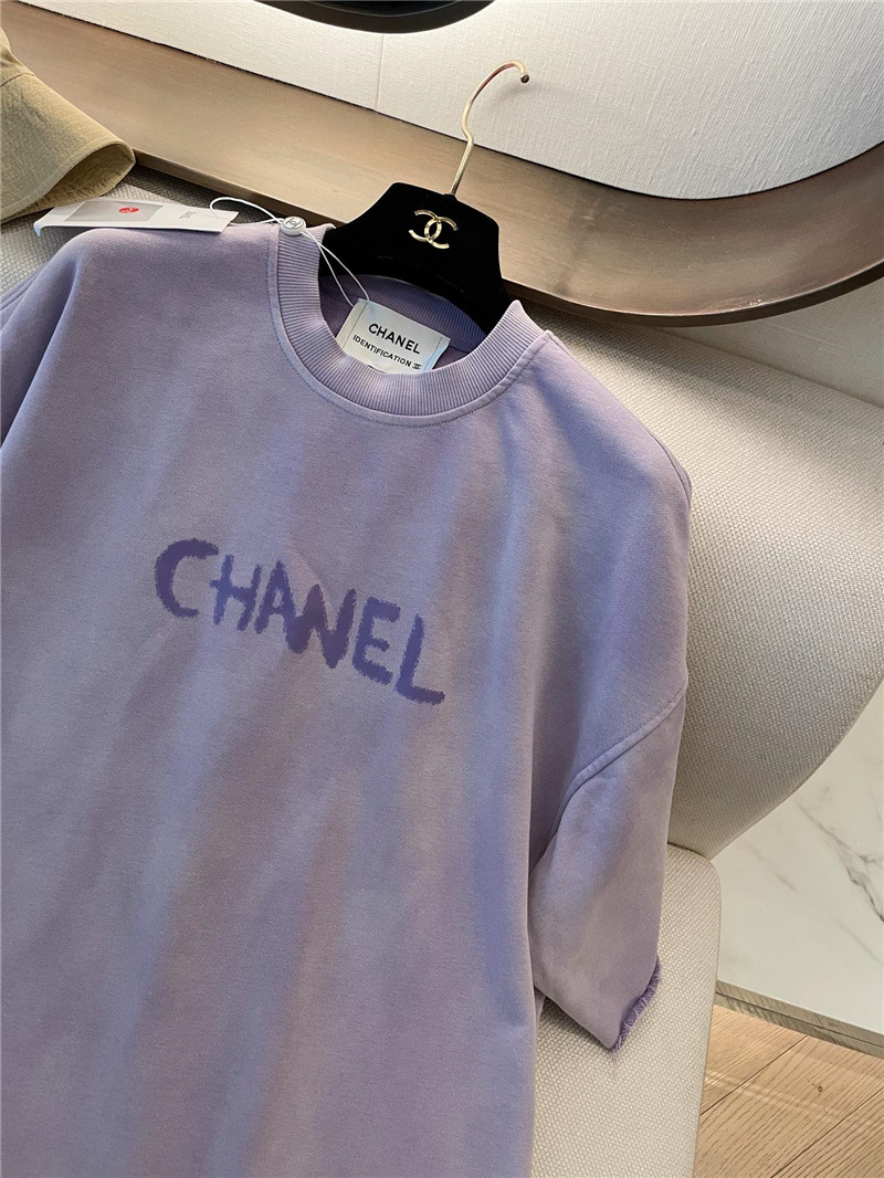 Ch**el new letter logo short sleeve replica designer clothes