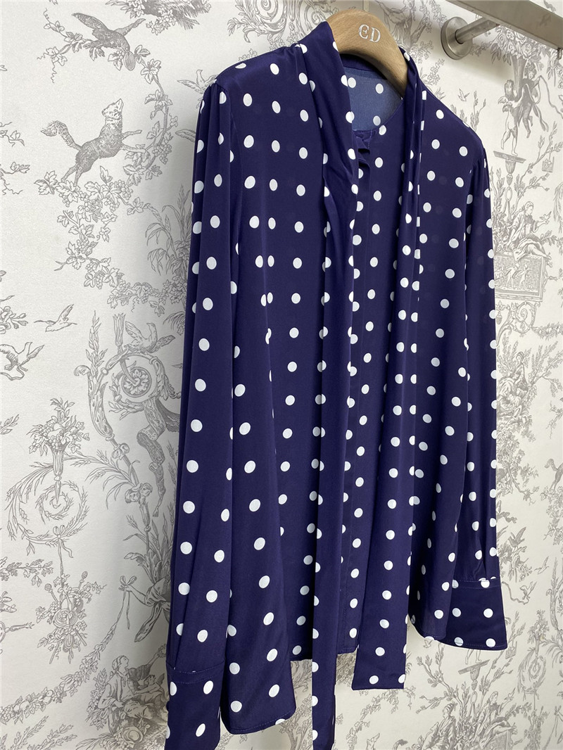 Va1e*ntin0 polka dot silk shirt replica d&g clothing