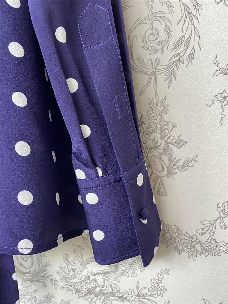 Va1e*ntin0 polka dot silk shirt replica d&g clothing