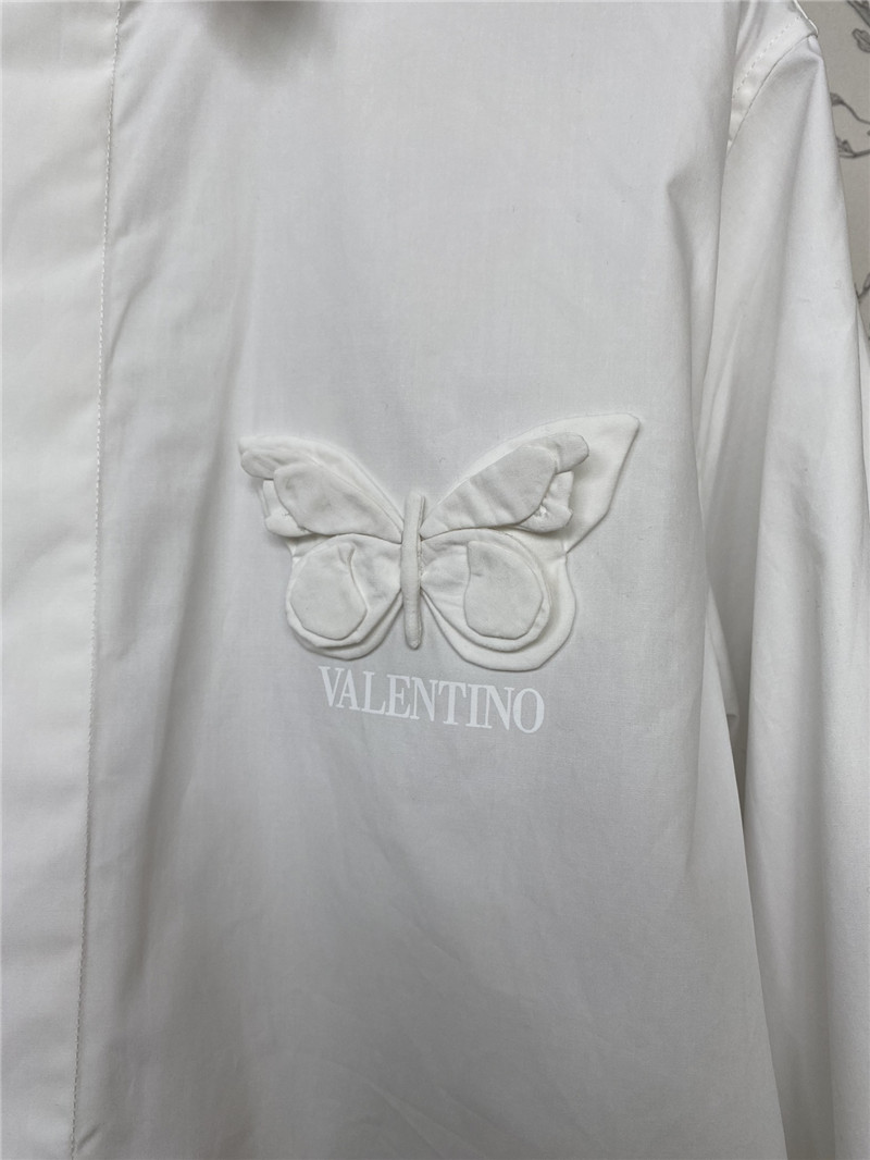 Va1e*ntin0 boyfriend style butterfly shirt replicas clothes