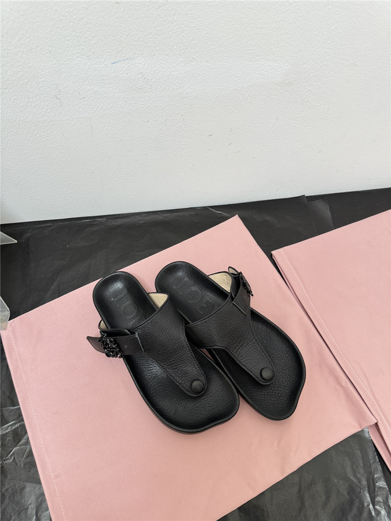 L0ew* new leather slippers for couples