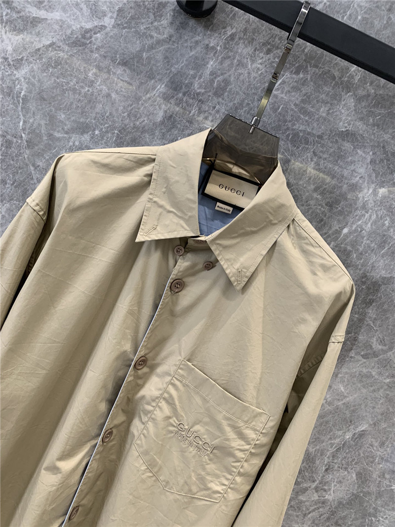 Gvc*1 lapel long sleeve shirt replica clothing sites