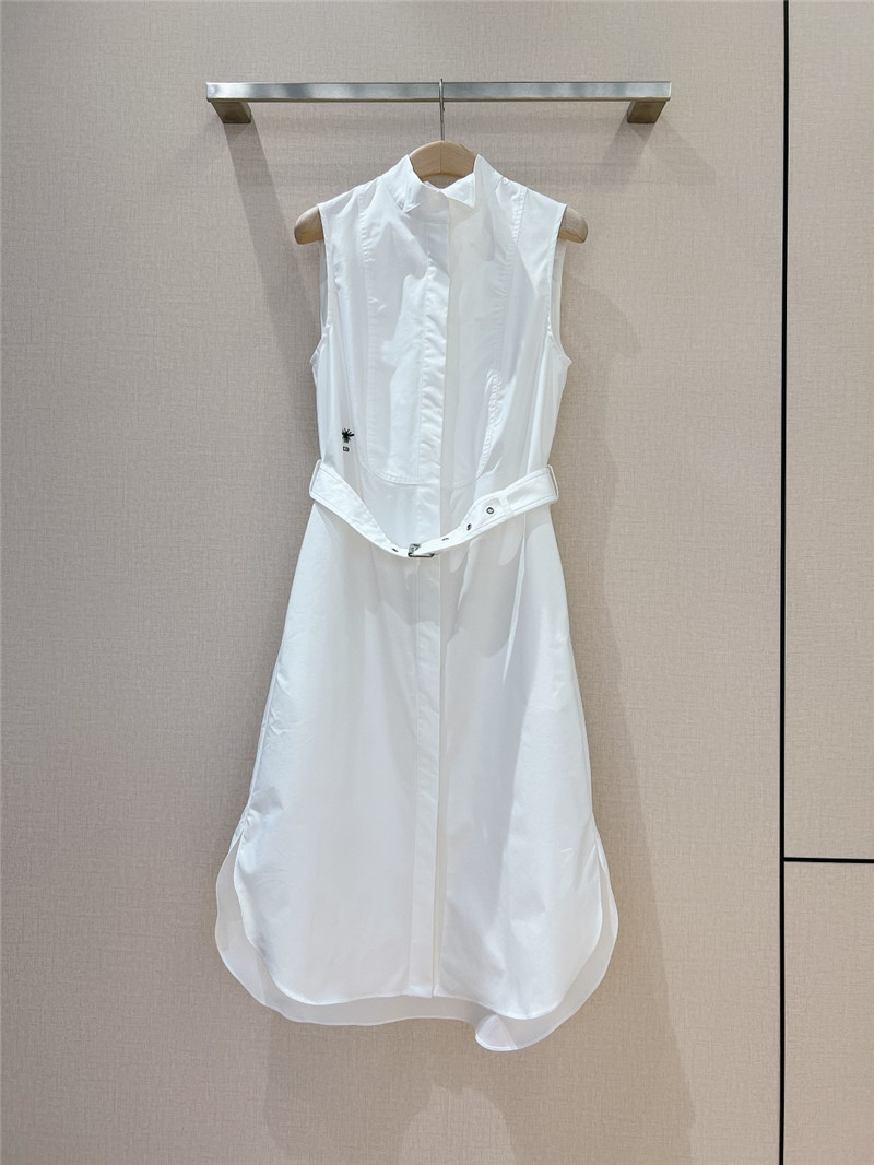 D10r sleeveless belted shirt dress replica designer clothes