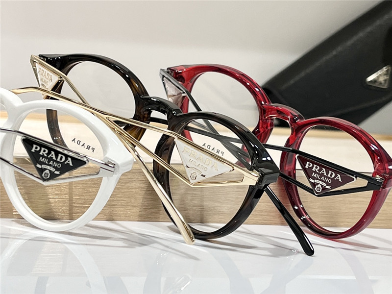 Pra*a small round frame plain frame glasses