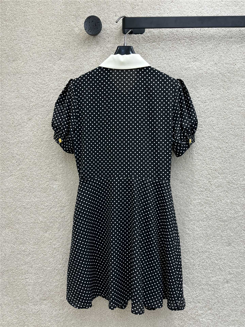 Ce1i*e ribbon polka dot dress replica designer clothes