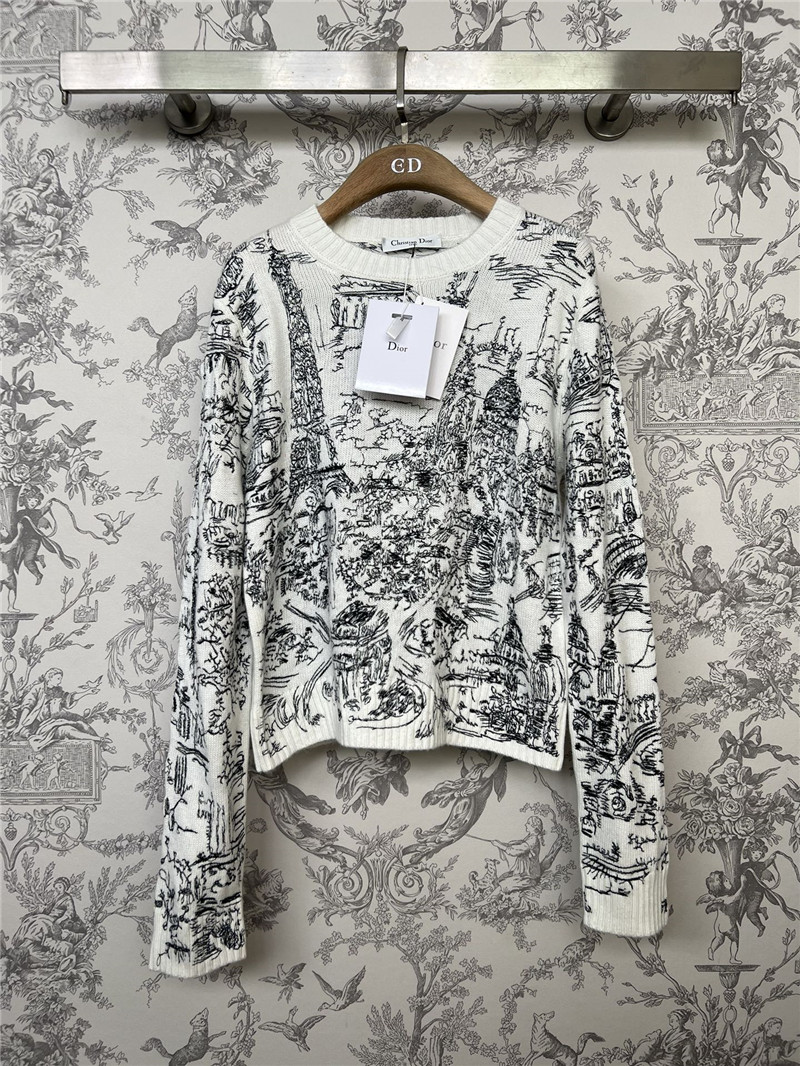 D10r jungle print knitted sweater