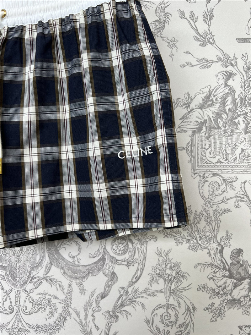 Ce1i*e plaid shorts replica clothing sites