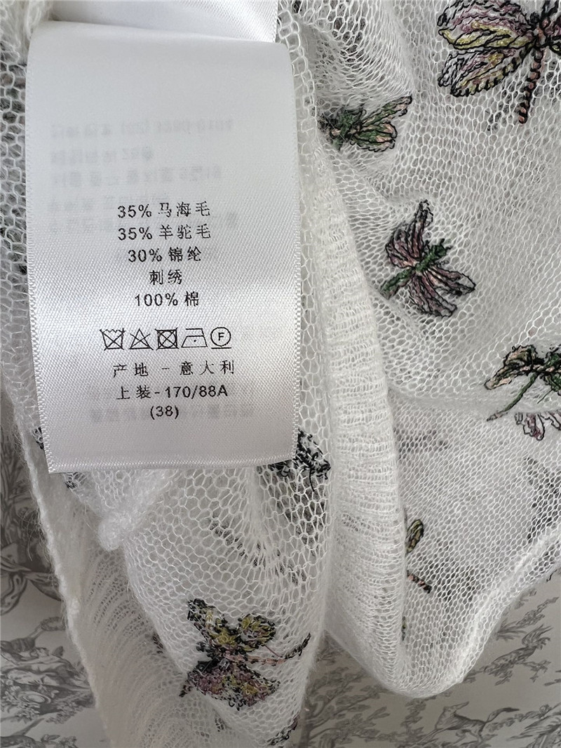 D10r embroidered knitted short sleeve replicas clothes