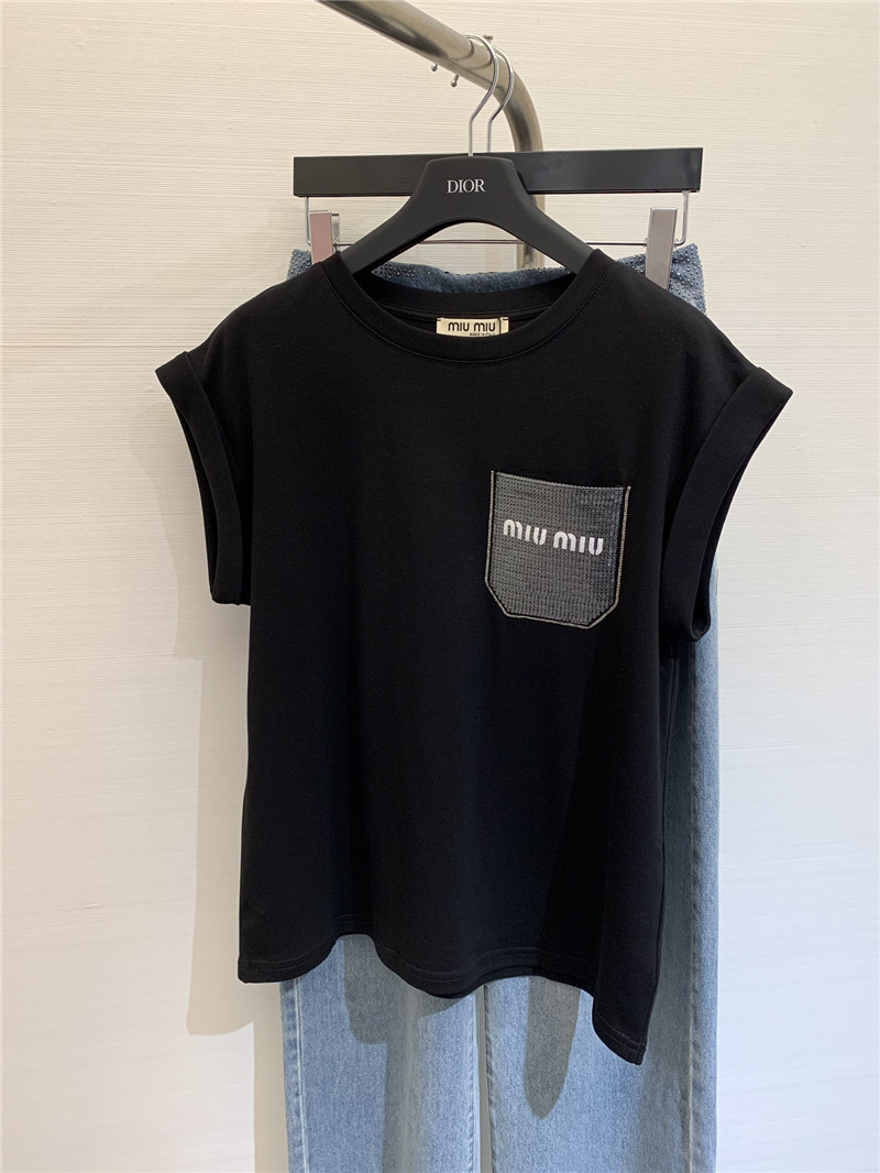 M1um1u rolled hem shirts replicas clothes