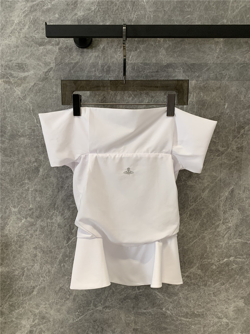 u1u1enne westwood one-shoulder shirt top replica d&g clothing