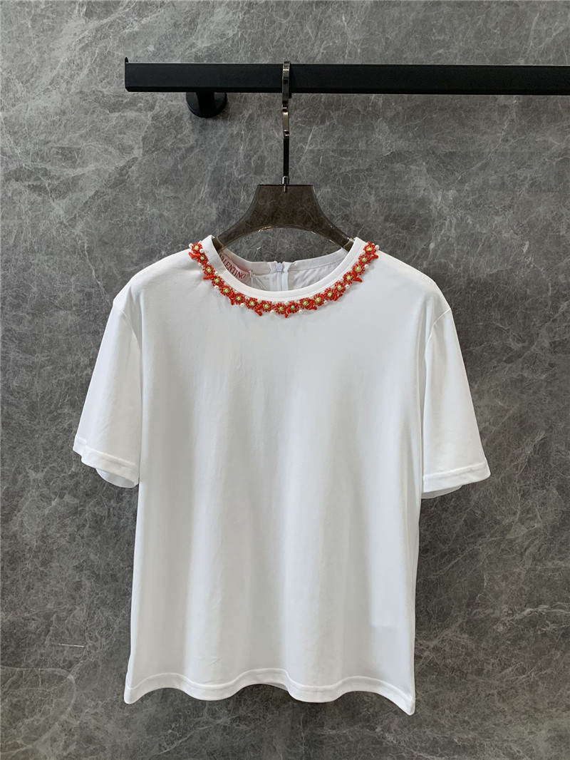 Va1e*ntin0 round neck short sleeve t-shirt replica clothing sites
