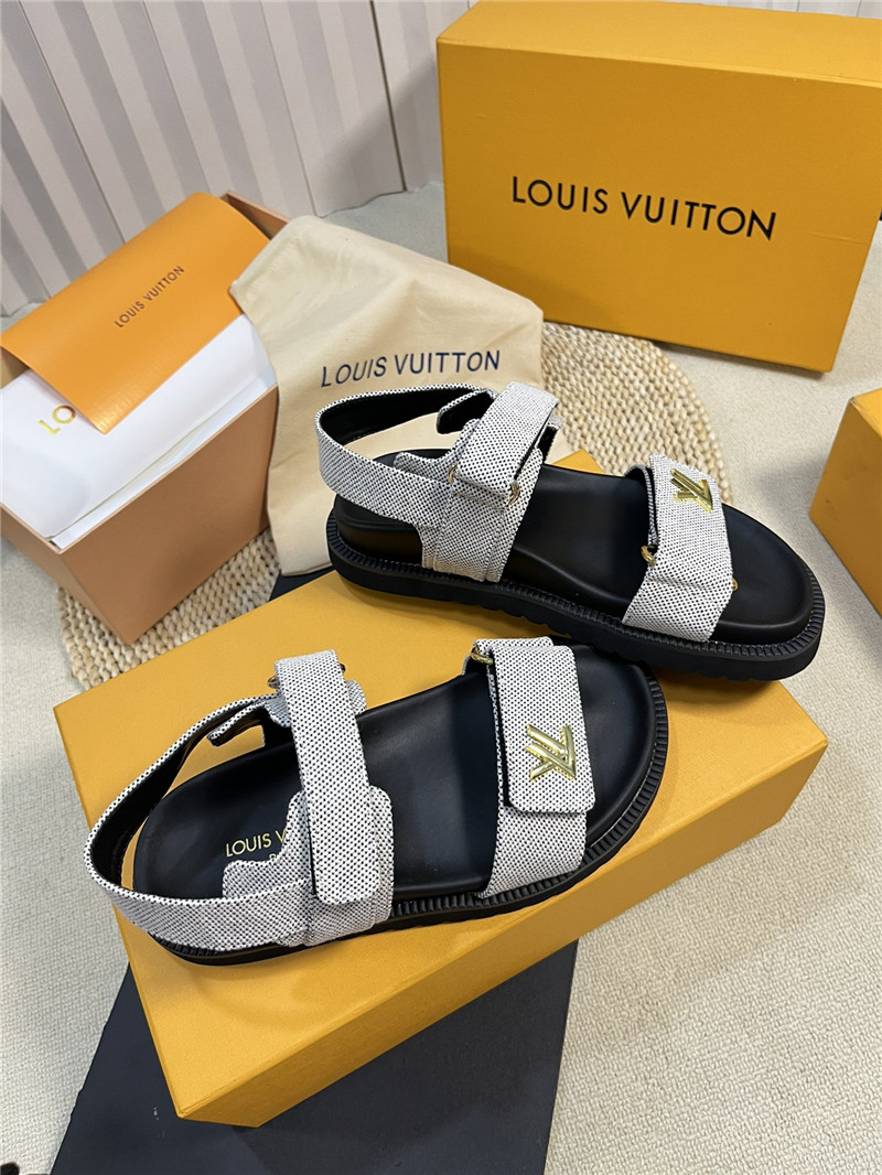 l0vis Vvtt0n lv catwalk style thick sole sandals replica shoes