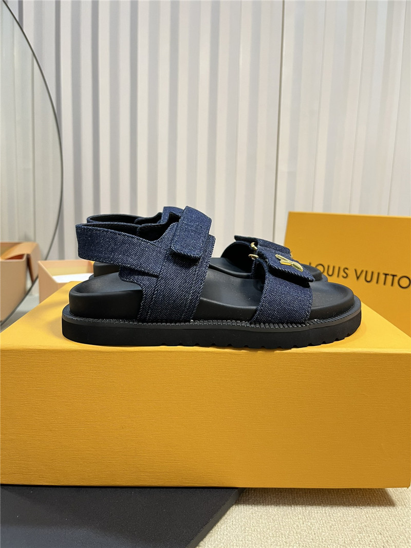 l0vis Vvtt0n lv catwalk style thick sole sandals replica shoes