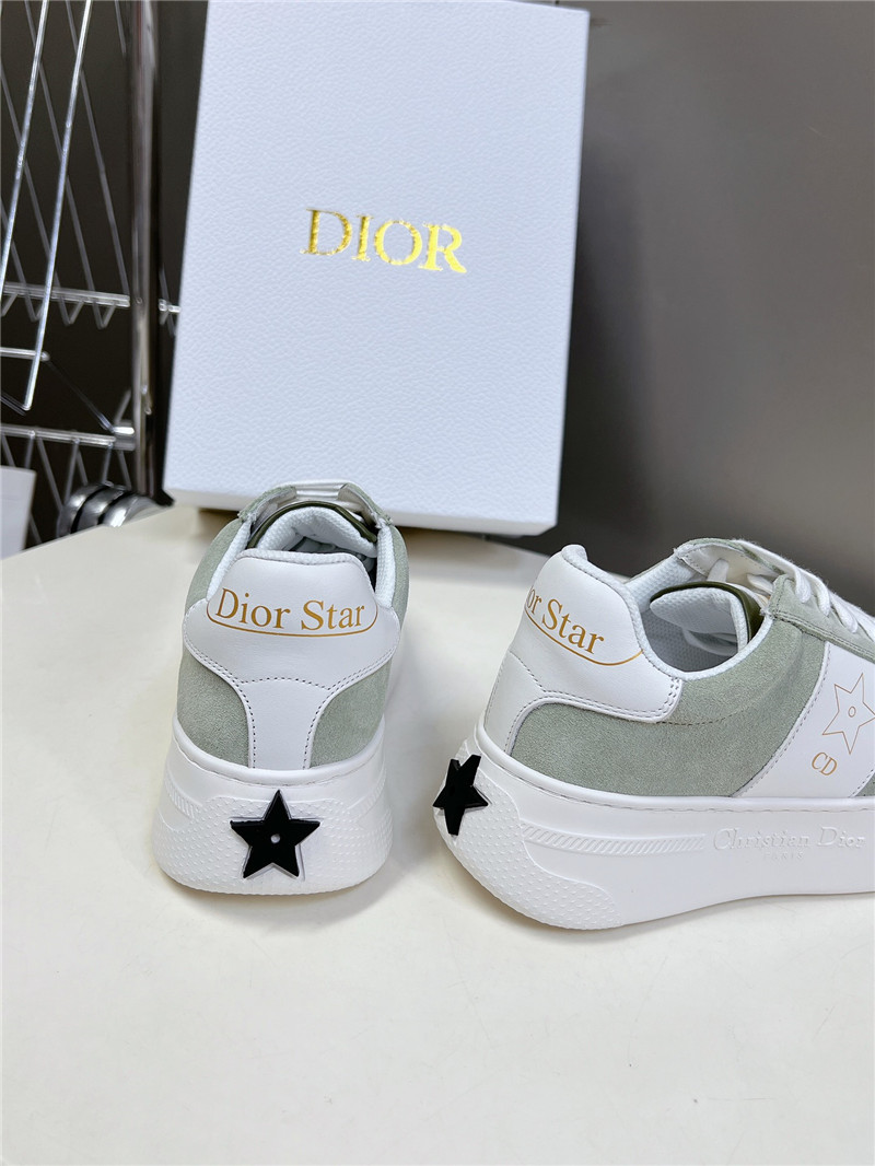 D10r green platform sneakers for women