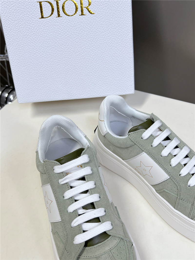 D10r green platform sneakers for women