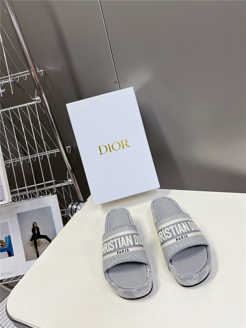 D10r printed platform slippers replica designer shoe