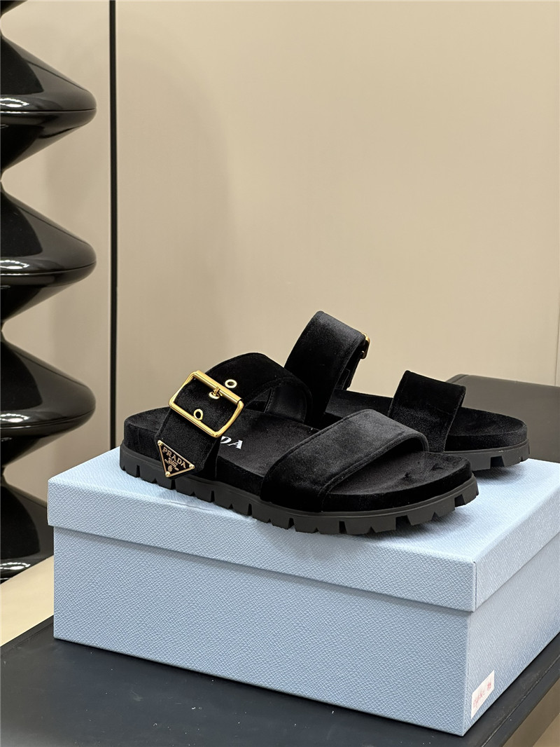 pra*a velvet sandals ma1s0n Marg*e1a replica shoes
