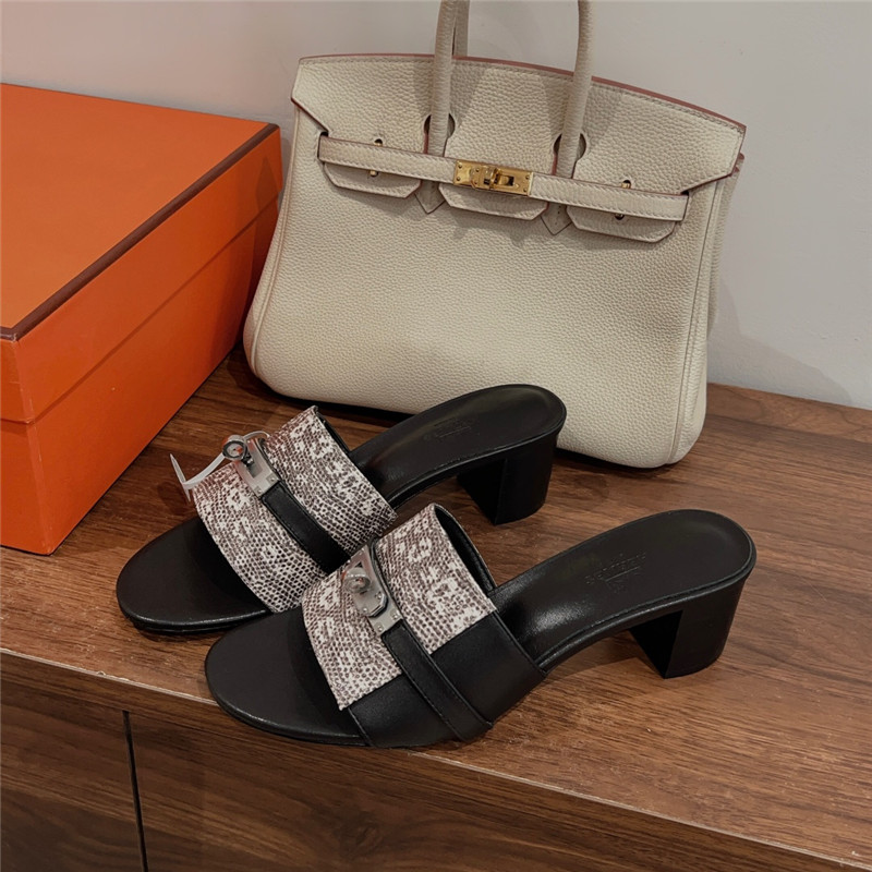 H**me5 kelly buckle slippers replica designer shoes