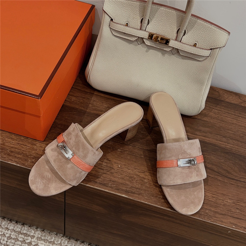 H**me5 kelly buckle slippers replica designer shoes