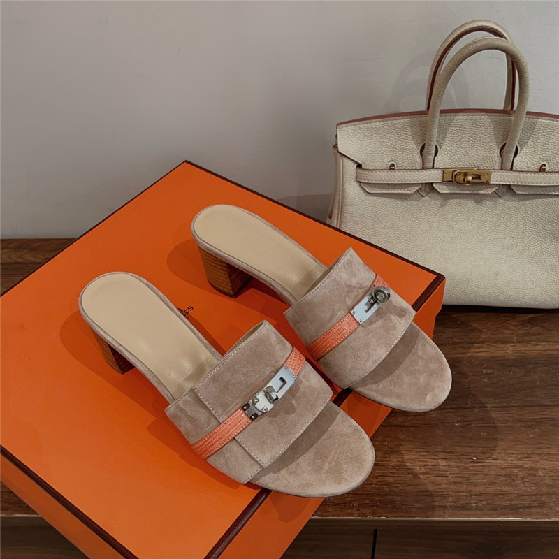 H**me5 kelly buckle slippers replica designer shoes
