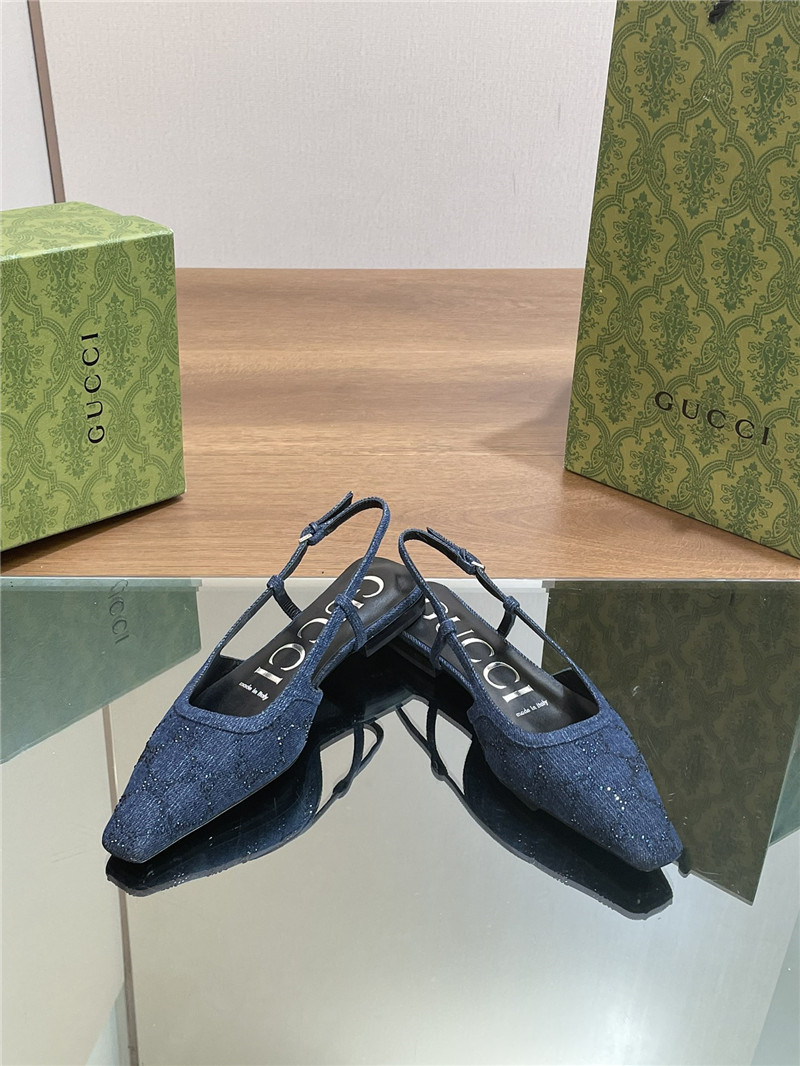 Gvc*1 small square toe back sandals replica shoes