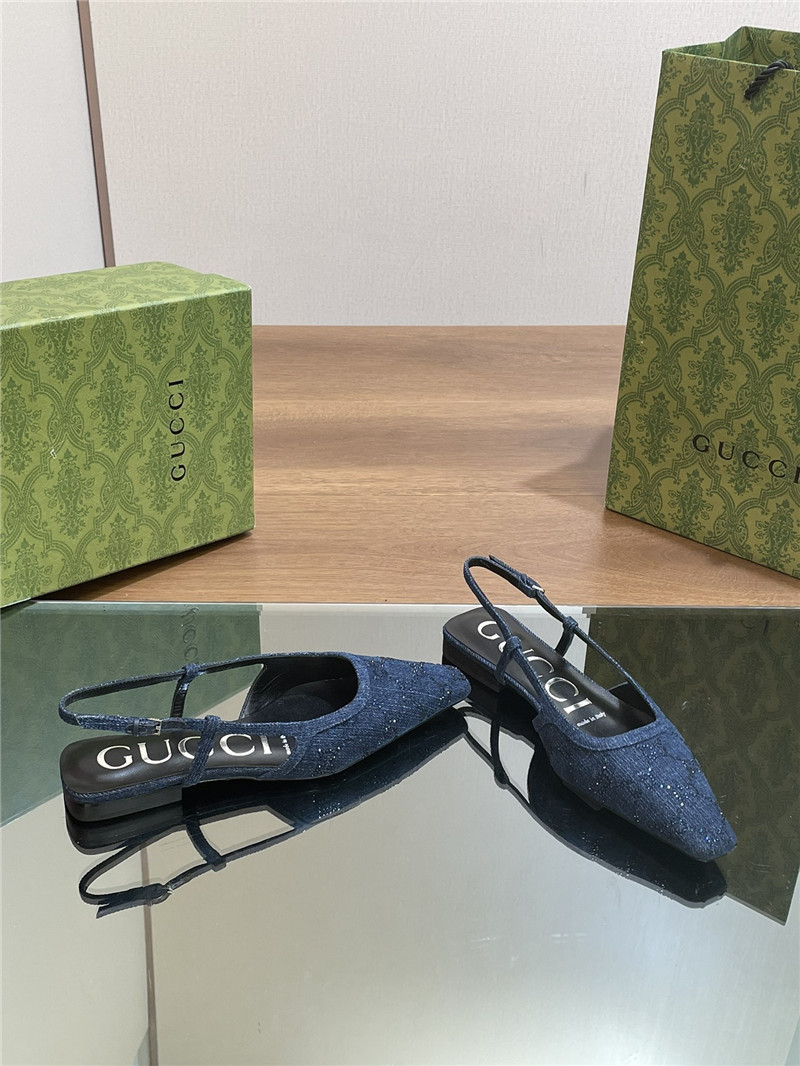 Gvc*1 small square toe back sandals replica shoes