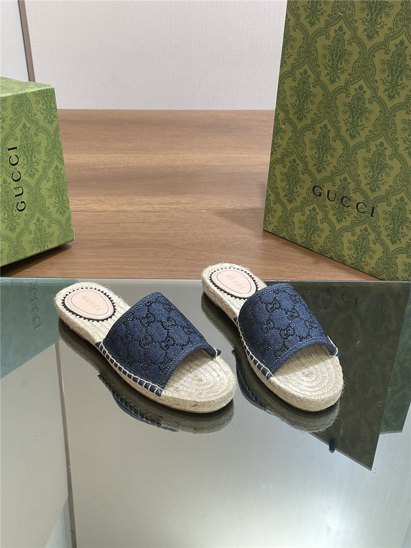 Gvc*1 straw hemp fisherman slippers replica shoes