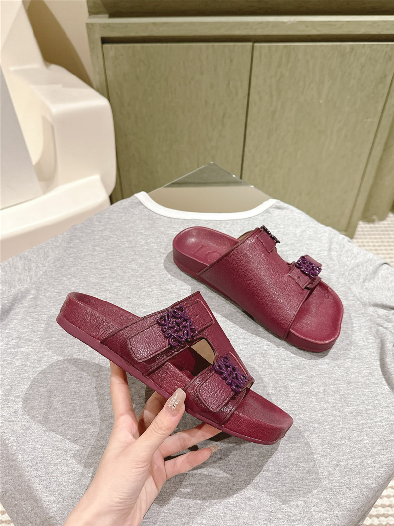 L0ew* new color matching slippers for couples replica shoes