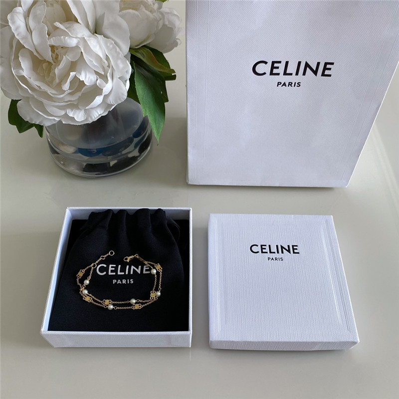 Ce1i*e arc de triomphe pearl necklace/bracelet