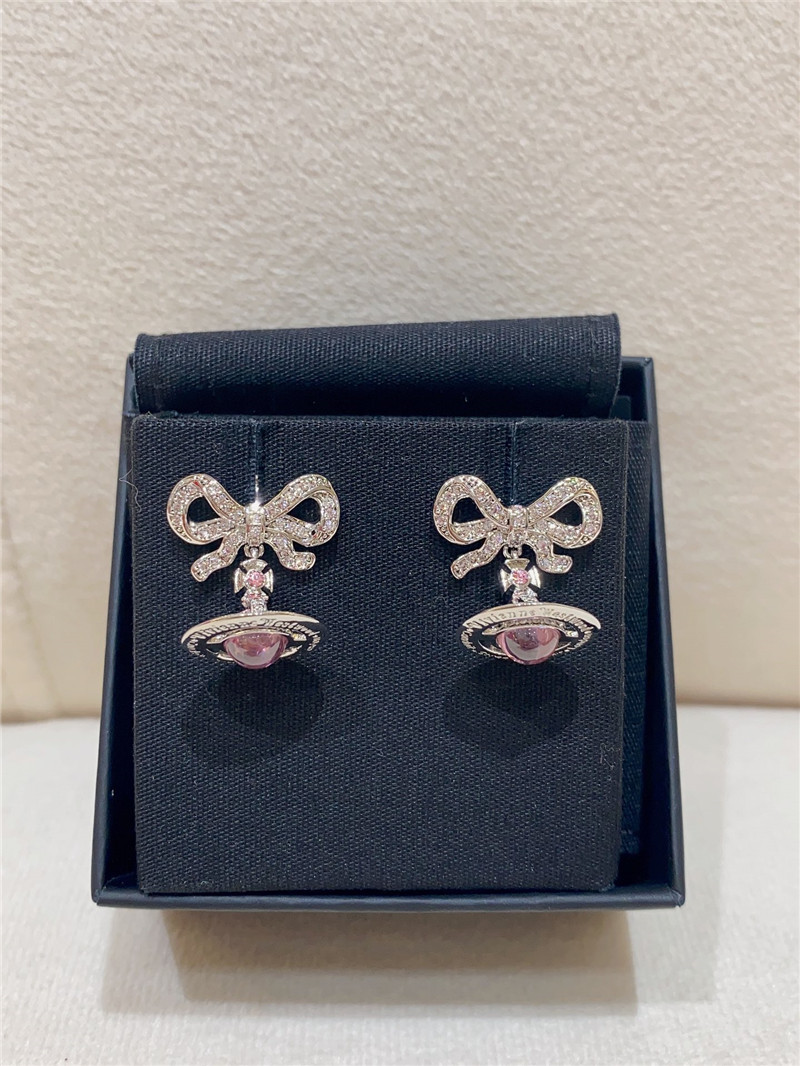u1u1enne westwood saturn three-dimensional earrings