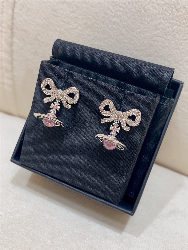 u1u1enne westwood saturn three-dimensional earrings