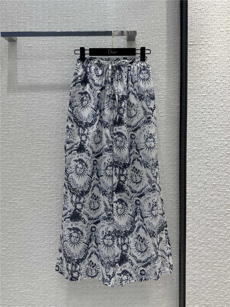 D10r jouy printed pattern casual trousers replica d&g clothing
