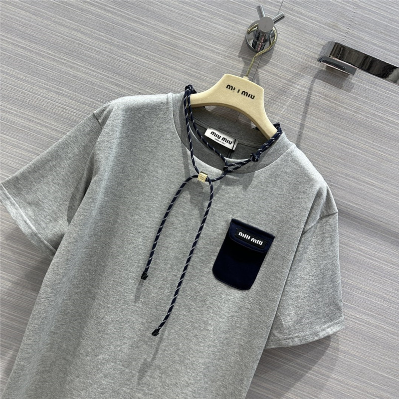 M1um1u necklace design temperament t-shirt replica clothing